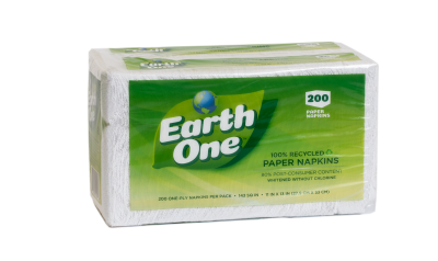 Earth One 100% recycled napkins