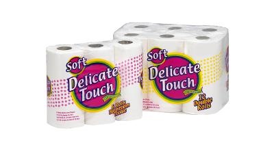 Delicate Touch brand bathtissue